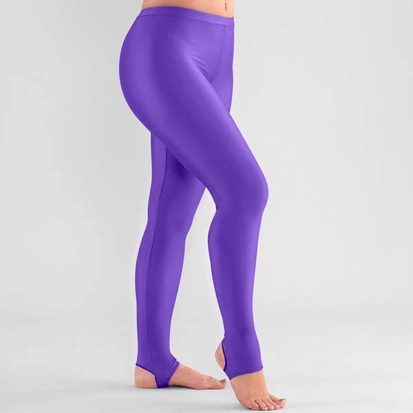 1st Position stirrup dance tights with elasticated waist