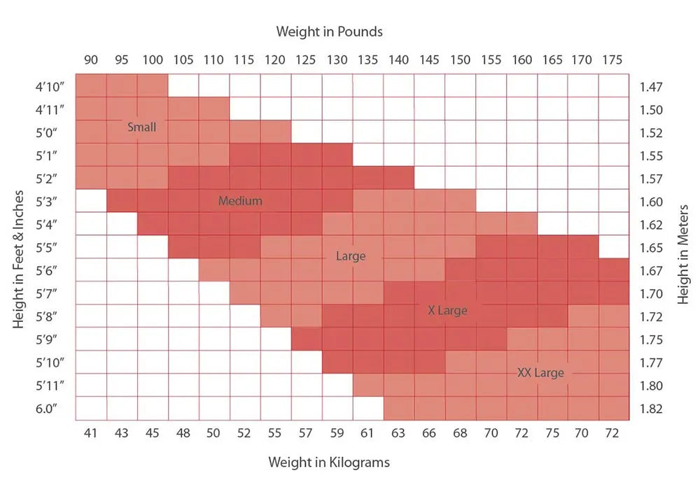 Capezio Size guide