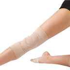 Arm with compression bandage on a white background