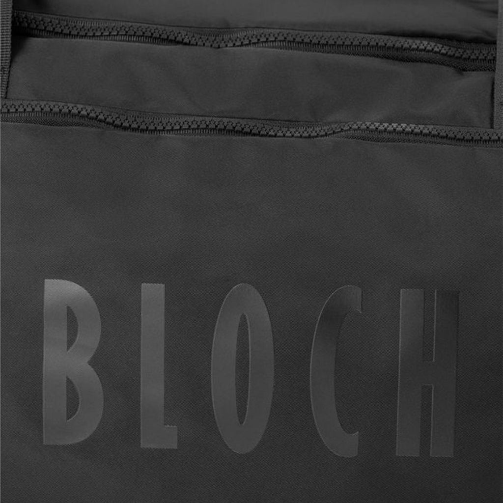 Black bag with 'BLOCH' branding on a black background