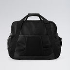 Black duffel bag with 'Bloch' branding on a light gray background