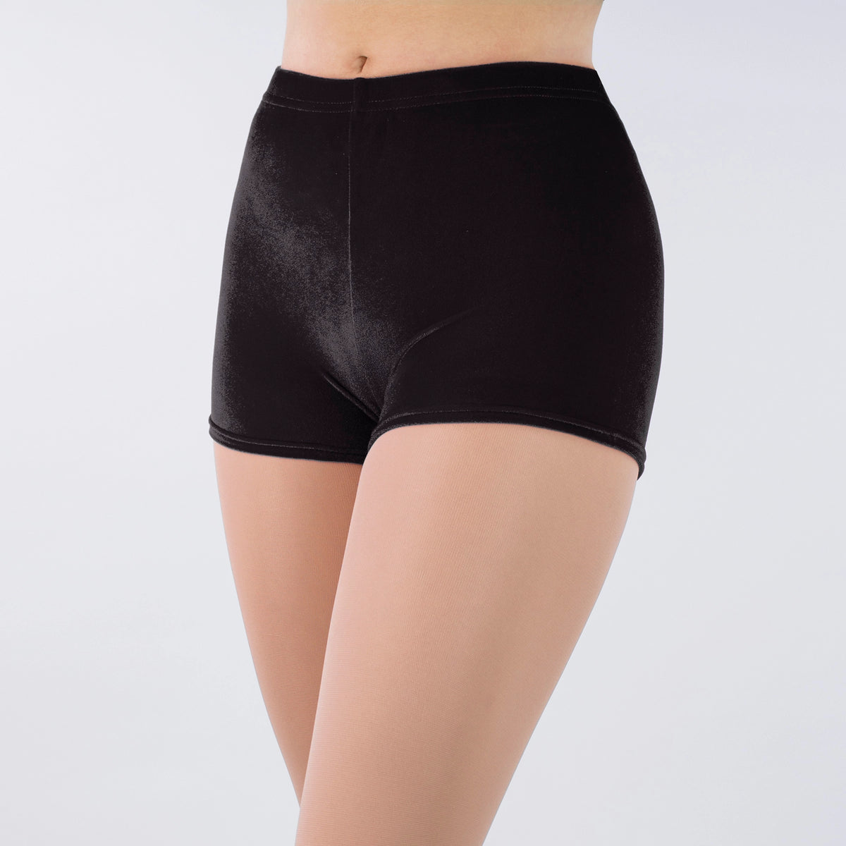 1st Position Jenna Stretch Velour Shorts for dance and gymnastics