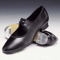 1st Position black low heel tap shoes with toe and heel taps