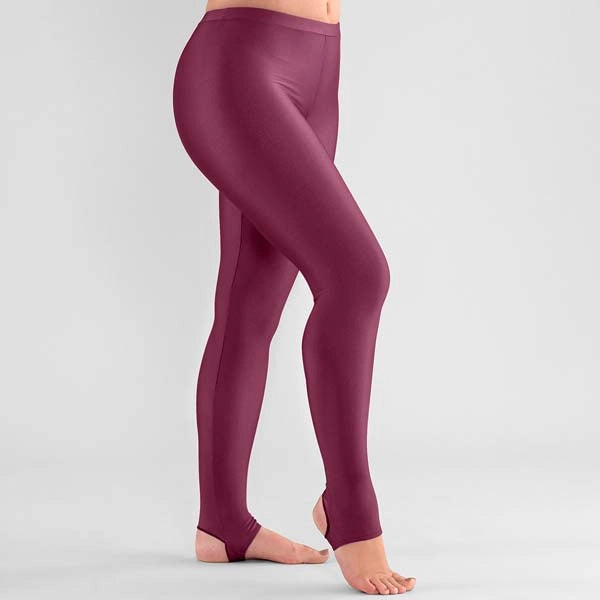 1st Position stirrup dance tights with elasticated waist