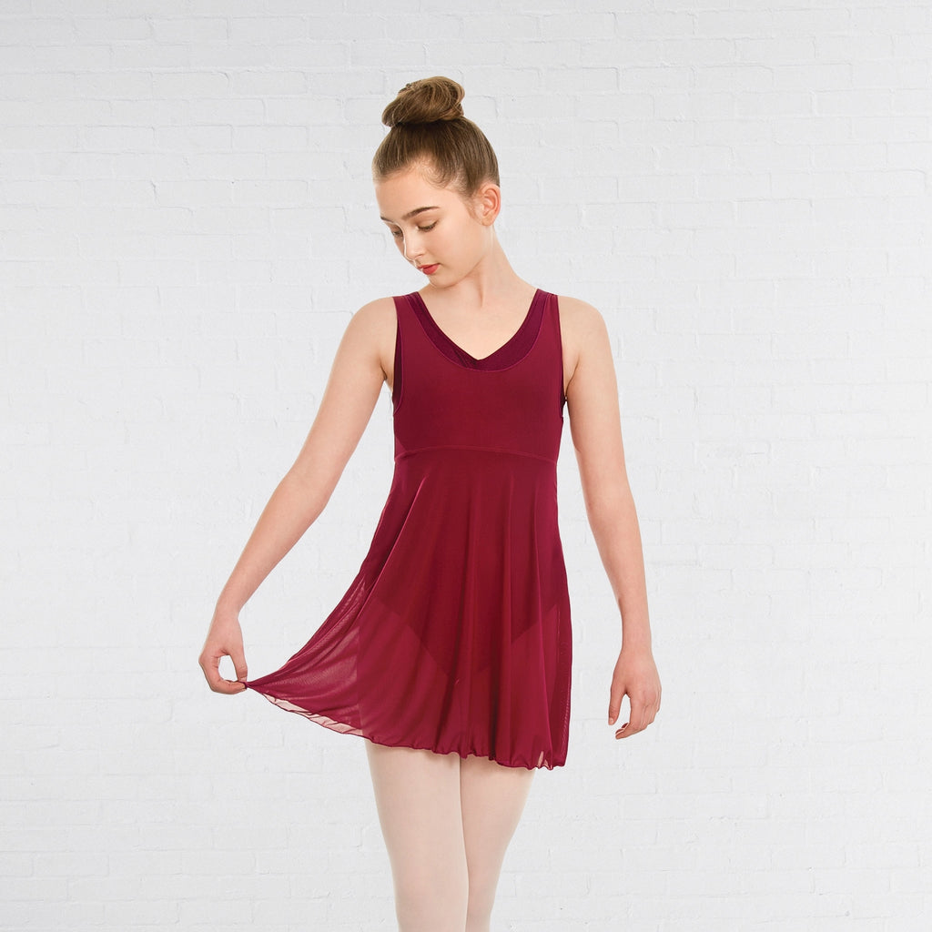 1st Position mesh lyrical dance dress