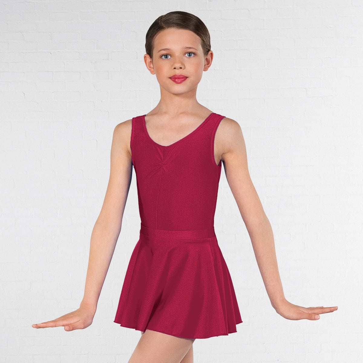 1st Position circular dance skirt in carnation