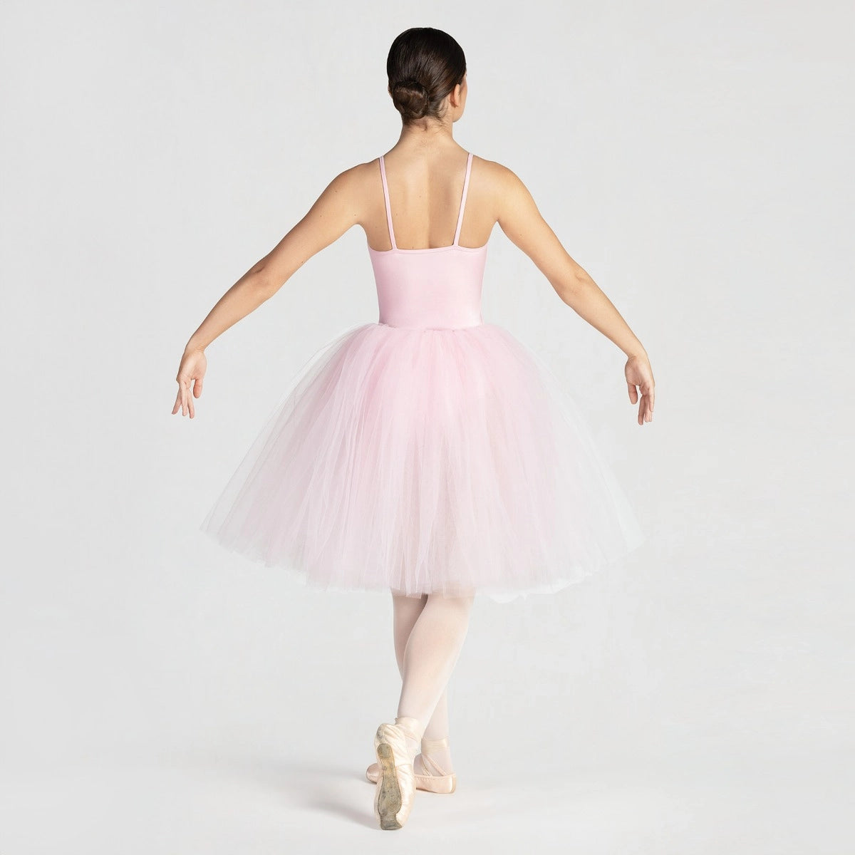 1st Position romantic ballet tutu with camisole straps and three-layer soft tulle skirt