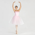 1st Position romantic ballet tutu with camisole straps and three-layer soft tulle skirt