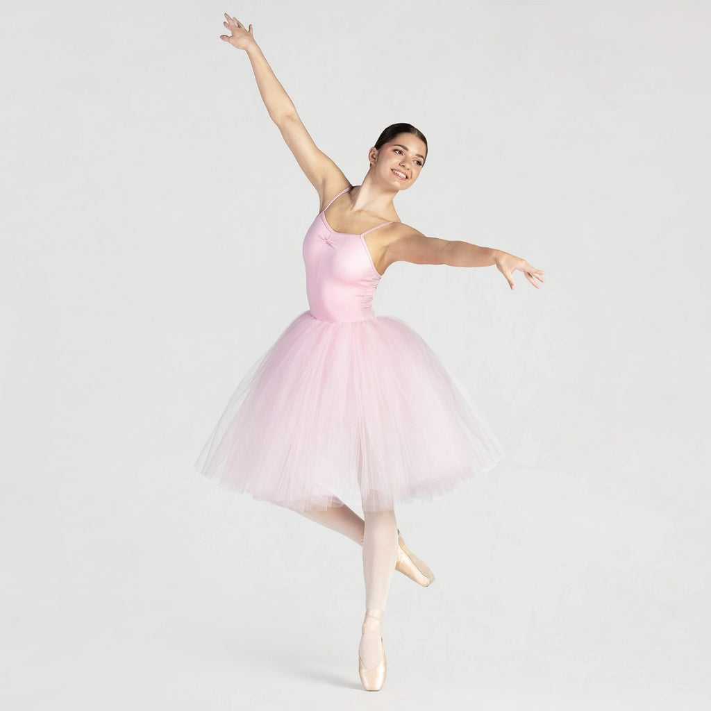 1st Position romantic ballet tutu with camisole straps and three-layer soft tulle skirt