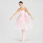 1st Position romantic ballet tutu with camisole straps and three-layer soft tulle skirt