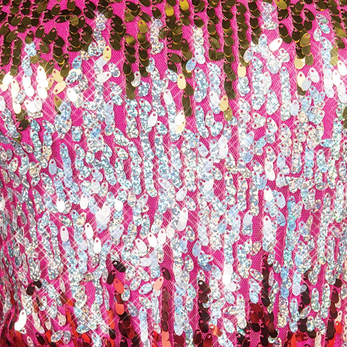1st Position multi ombré sequin mini dance dress