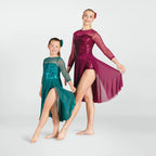 1st Position sequin lace crop sleeved lyrical dance dress