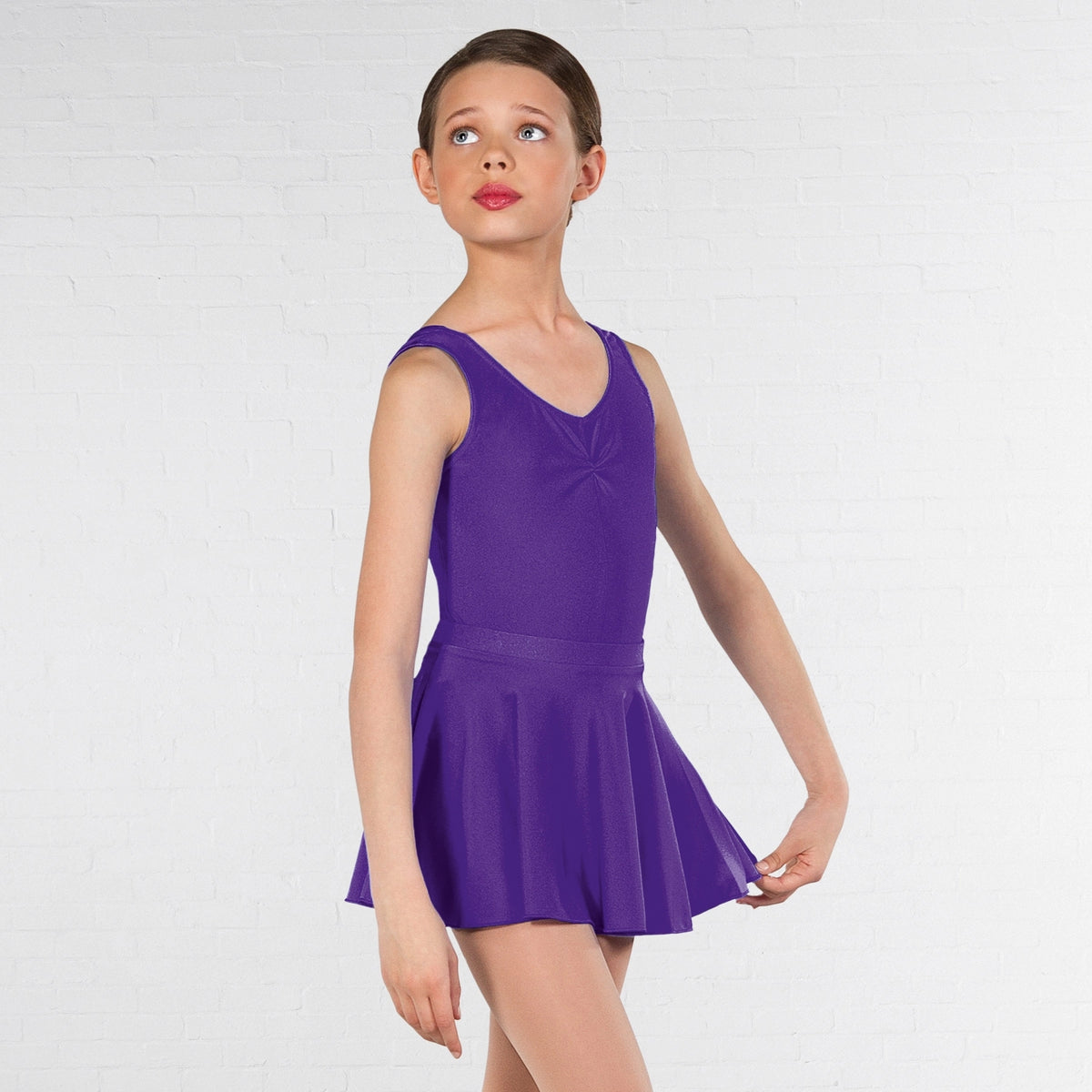1st Position circular dance skirt in delphinium 