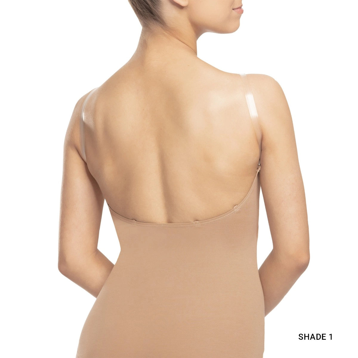 Beige shapewear garment on a white background