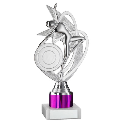 Trophy with a figure on a white background