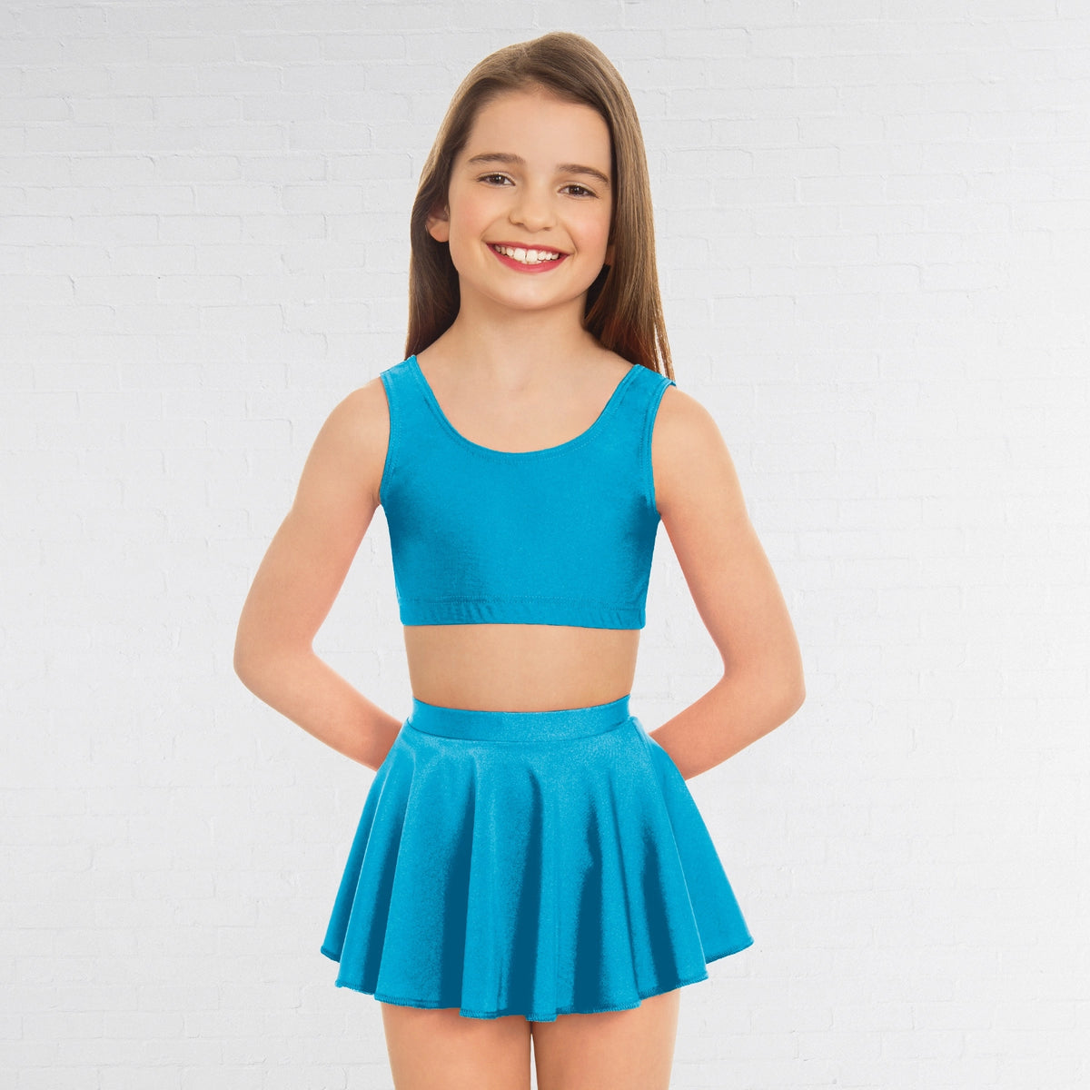 1st Position circular dance skirt in kingfisher