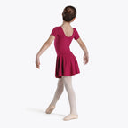 1st Position Hannah cotton skirted leotard in burgundy