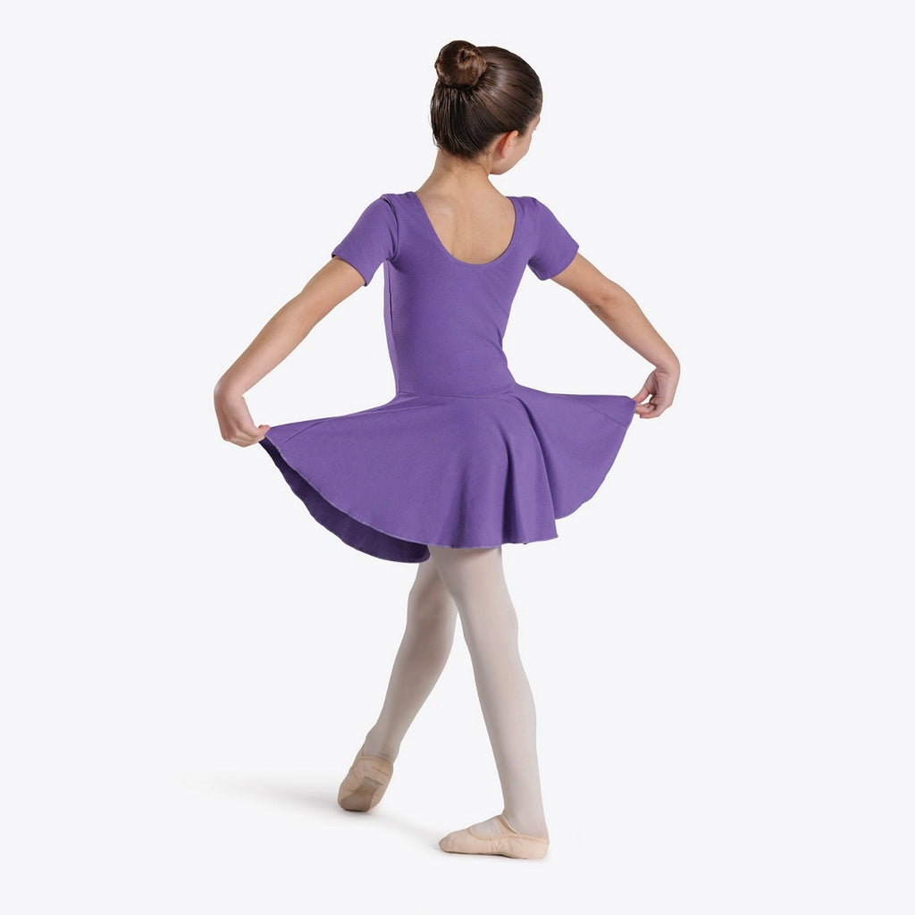 1st Position Hannah cotton skirted leotard in lavender