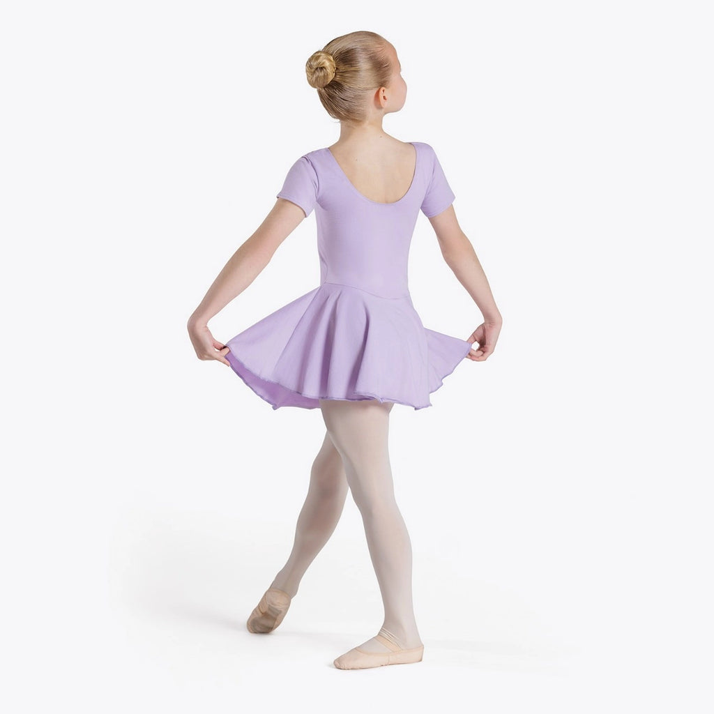 1st Position Hannah cotton skirted leotard in lilac
