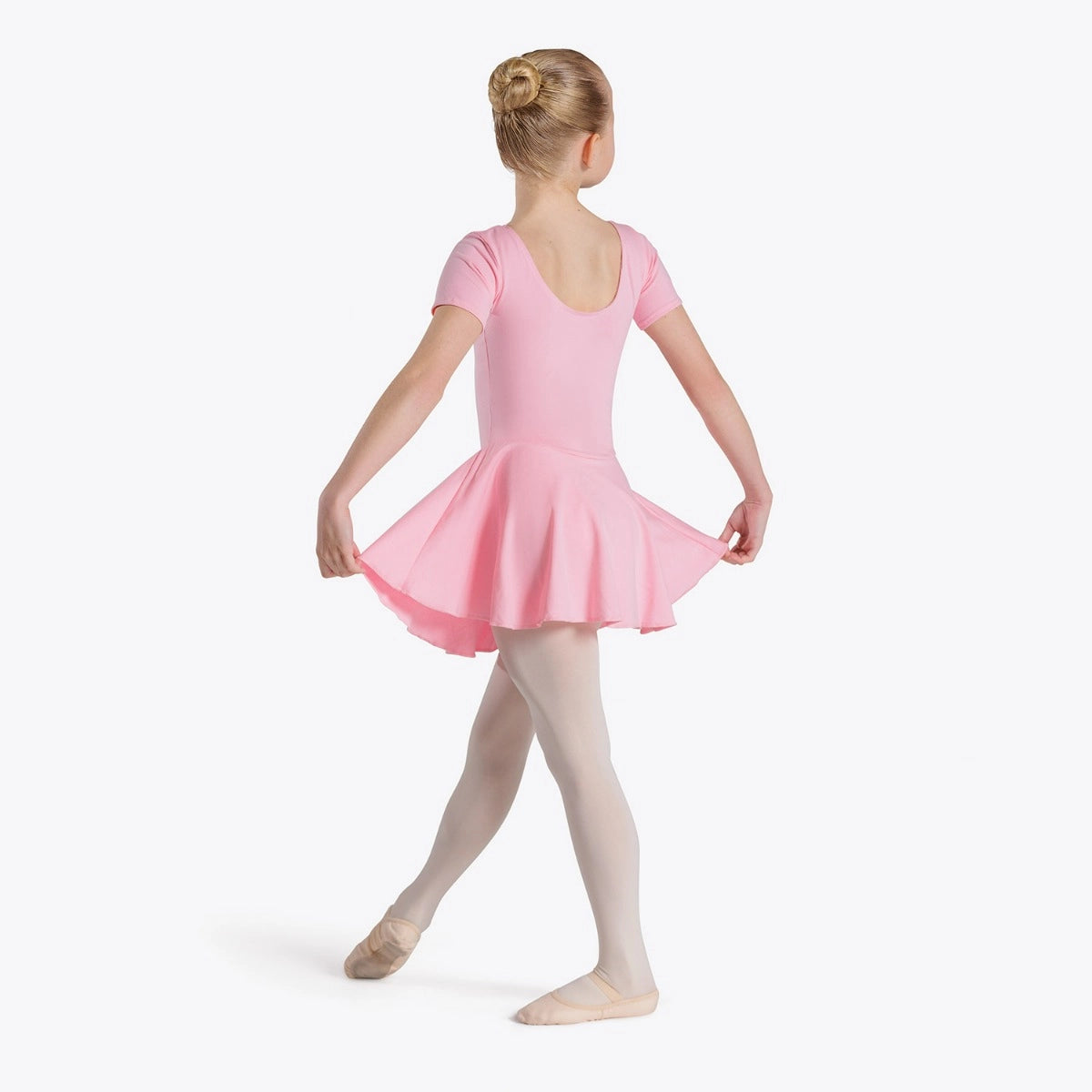 1st Position Hannah cotton skirted leotard in pink