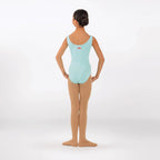 Back view 1st Position RAD Approved Megan sleeveless ballet leotard in aqua