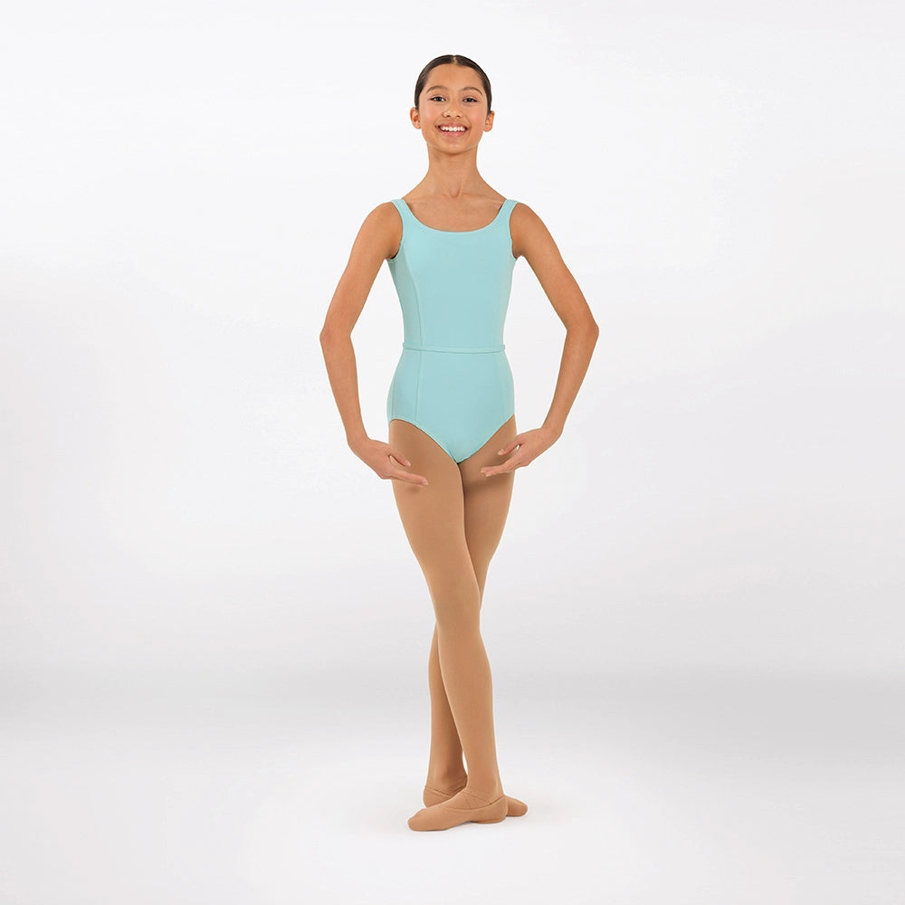 1st Position RAD Approved Megan sleeveless ballet leotard in aqua