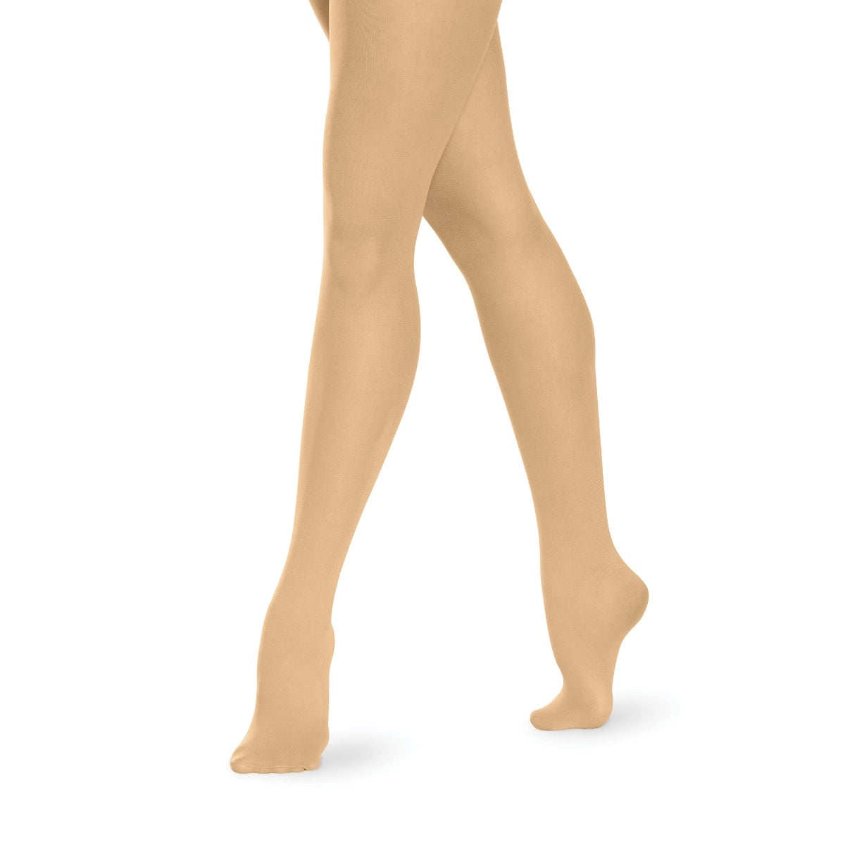 Revolution Color-Flow footed dance tights Dark Tan