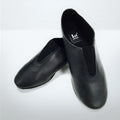 1st Position soft leather jazz shoes with front gusset and full rubber sole