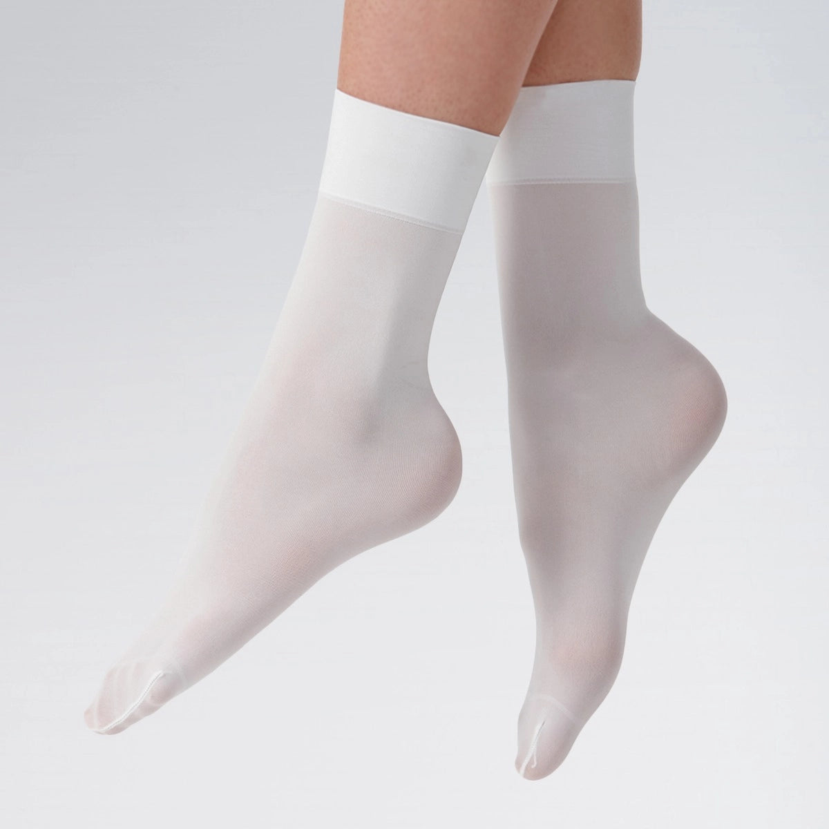 Silky Super Soft white ballet socks