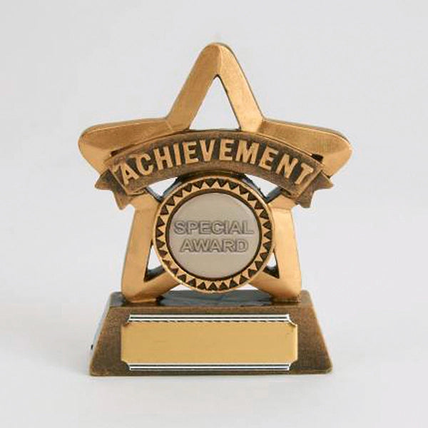 Gold star-shaped achievement award with 'Special Award' text on a white background