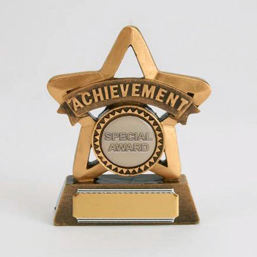 Gold star-shaped achievement award with 'Special Award' text on a white background
