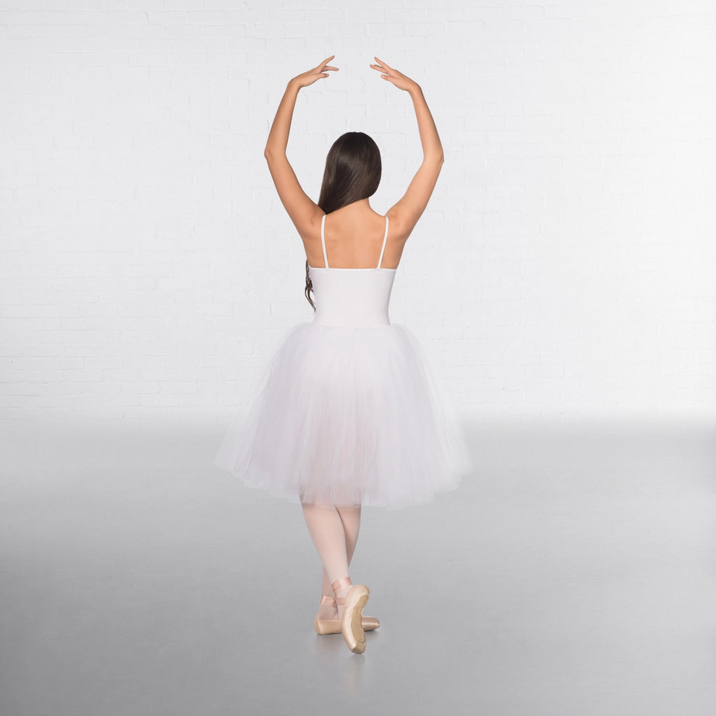 1st Position romantic ballet tutu with camisole straps and three-layer soft tulle skirt