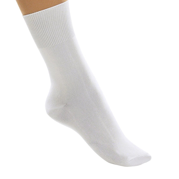 White 1st Position ballet and dance socks.